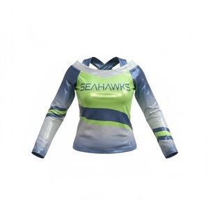 Seattle Seahawks Youth Cheer Top Champion UltraFuse Long Sleeve YXS